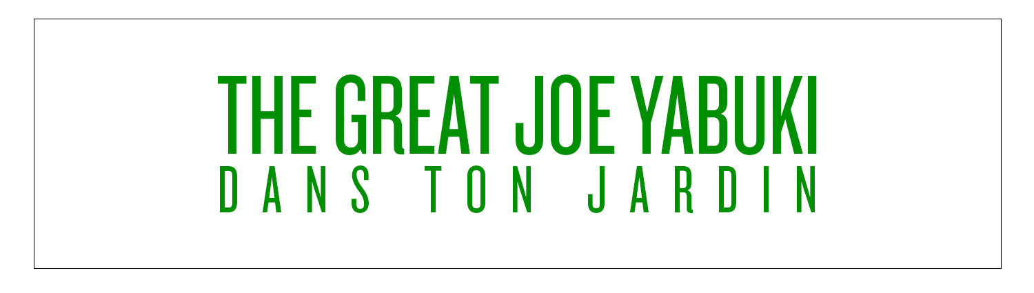 The Great Joe Yabuki | Dans ton jardin
